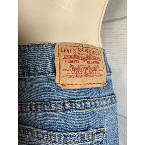 Levi Strauss Bootcut Size 12 Long Blue Jeans - Picture 9 of 12